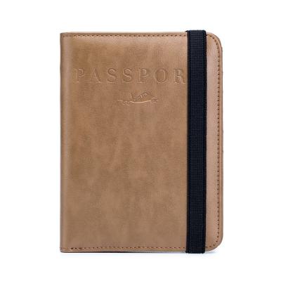 China RFID customized passport bag leather rfid document bag multifunctional male foreign trade passport holder wallet new for sale