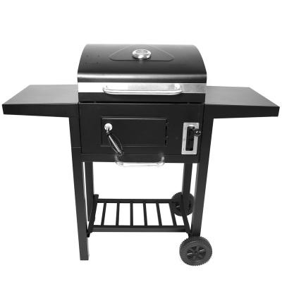 China Outdoor Adjustable Height Cart Charcoal BBQ Grills And Smoker For Family Gathering for sale