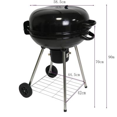 China Size Large 58.5cm Food Grade BBQ Kettle Adjustable Outdoor Luxury Charcoal Grill Perfect For A Family Garden Patio Cooking for sale