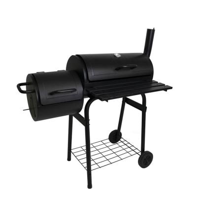 China Large Adjustable Height Area BBQ Smoker Drum Charcoal BBQ Grill Offset Smoker for sale