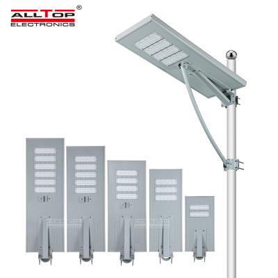 China ROAD ALLTOP IP65 waterproof SMD aluminum street light 60w 90w 120w 150w 180w outdoor all in one solar LED street light for sale