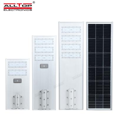 China ROAD ALLTOP Zhongshan IP65 Waterproof Aluminum 60w 90w 120w All In One LED Solar Power Street Light for sale