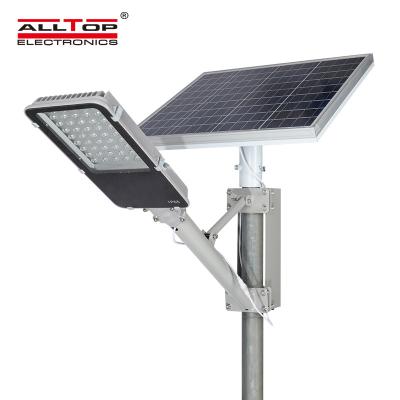 China Aluminum Alloy Top Design Waterproof IP65 High Lumen 24 30 40 50 60W Solar Led Street Light for sale