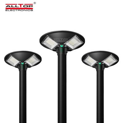 China ALLTOP outdoor garden round shape powerip65 waterproof ABS 300w 500w high led solar garden lamp for sale