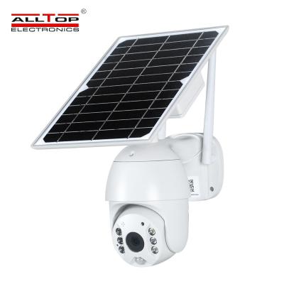 China ALLTOP 1080P Siren CCTV IP Camera H.265 CCTV IP Camera H.265 Wireless Remote View PTZ Wifi 4G GSM Night Vision Outdoor Waterproof Solar Camera for sale