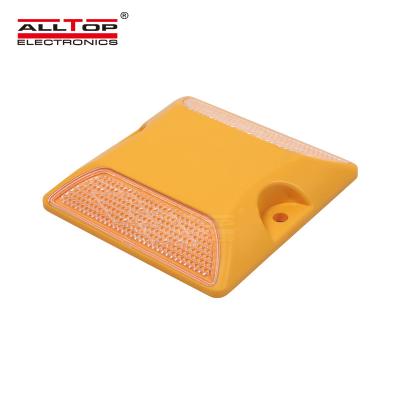 China ALLTOP Cat Eyes LED Traffic Safety Road Marking Road Stud Lane Plastic Wholesale Outdoor Light Beacon for sale