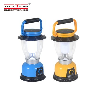 China Provide Charging ALLTOP Portable Rechargeable Mobile Phone Emergency Lamp Lantern LED Solar Outdoor Hanging Camping Light for sale