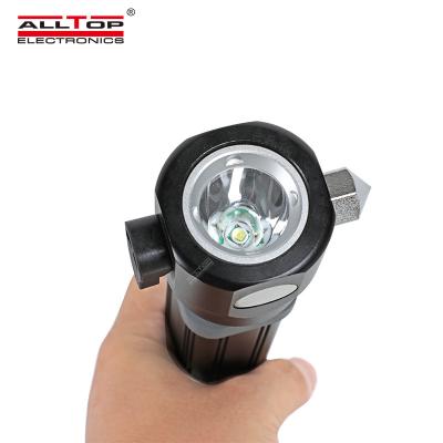 China ALLTOP Emergency Flashlight 5w High Power Torch Emergency Tools Rechargeable Aluminum Multifunctional Led Solar Flashlight for sale