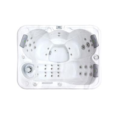 China Acrylic Hydrotherapy Whirlpool Massage Spa Hot Tub for 4 Persons for Outdoor relaxation for sale