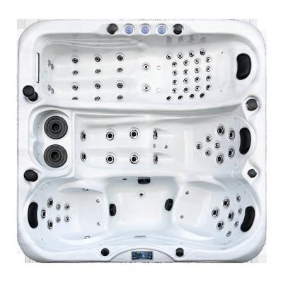 China Luxury Garden Hot Tubs For 4 People Adult Acrylic Spas Bathtub Whirlpool With Massage Function For Outdoor for sale