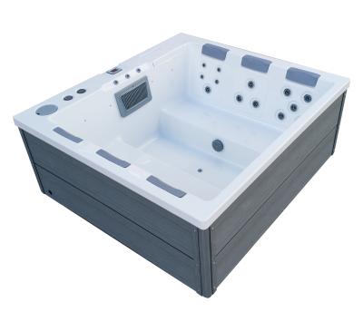 China Ease Spa Right Angle Whirlpool Party Spas 6 Persons Massage Hot Tub for sale