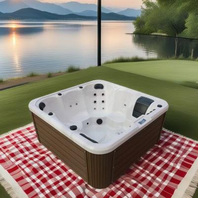 China Outdoor Acrylic Hydro Spa Tub Home Relax Sauna Steam Hot Tub for sale