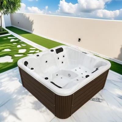 China OEM Spa Factory 5 Person Massage Whirlpool Jacuzzier Outdoor Hot Tub With Automatic Cleaning System for sale