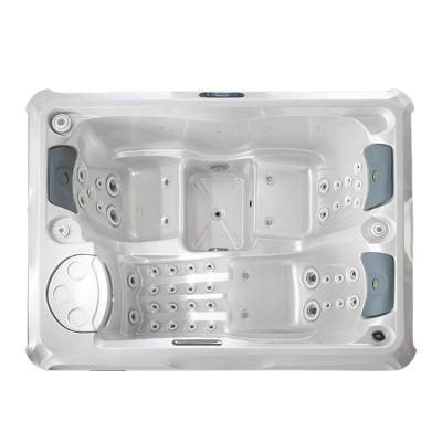 China 3 People Acrylic Bathtub Air Jet Whirlpool Massage Spa Hot Tub for sale