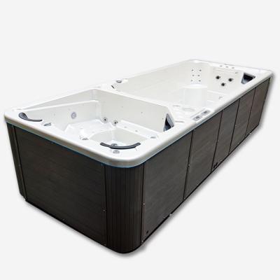 China Luxury Rectangular 10 Person Big Swim Spa Outdoor Whirlpool Hot Tub for sale