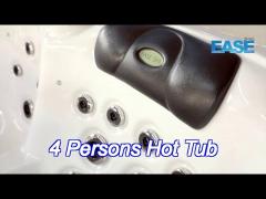 Outdoor Acrylic Hydro Massage Bathtub Spa Hot Tub For 6 Person