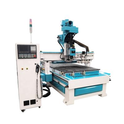 China Wood Acrylic PVC Engraving Cutting CNC Woodworking Router With Vacuum Table ATC Auto CNC Router 1325 for sale