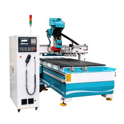 China Acrylic PVC Wood Engraving Cutting Atc CNC Router 1325 ATC Machine For Furniture Cabinet Woodworking Advertising for sale