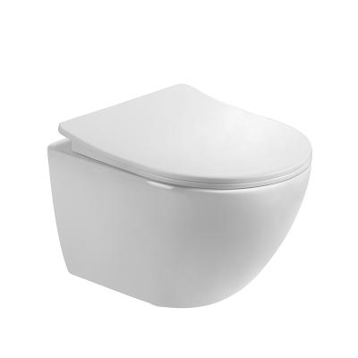 China Promotional Hot Selling Popular Popular Modern Sanitary Hidden Cistern Chaozhou Ware P-trap Wall Hung Toilet for sale