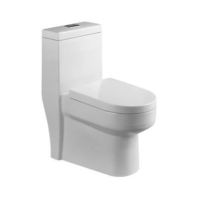 China China supplier of Double-flow moden South American one-piece design toilet siphonic water cloest commode for sale