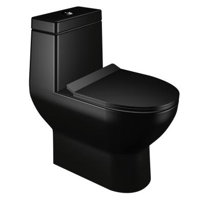 China High-end New China Double-Flow Ceramic Supplier Bathroom Sanitary Ware Wholesalers Black Toilet for sale