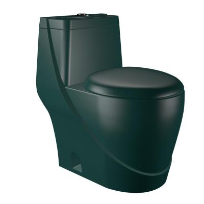 China Hot Sale China Supplier Wholesalers Sanitary Ware Bathroom Ceramic Green One Piece Toilet for sale