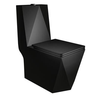 China Chaozhou Black Toilet of Ceramic Sanitary Ware Bathroom Sanitary Ware New Quality Double-Flow Models for sale