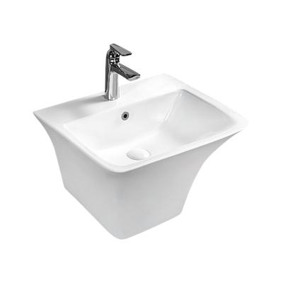 China New Bathroom Modern Ceramic Competitive Price China Rectangular Wall Hung Basin for sale