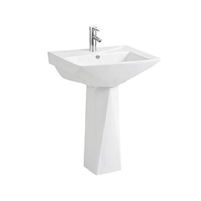 China Chaozhou Modern Modern Factory Production Sanitary Ware Bathroom Hand Wash Pedestal Sink for sale