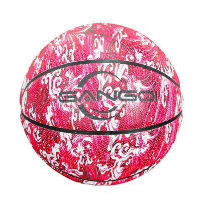 China Durable High Quality Color Customized No Logo Basketball Training Five Color Professional Basketball for sale