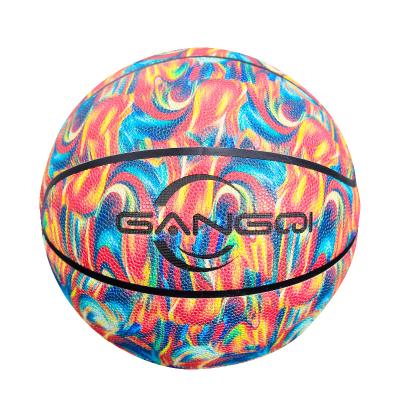 China Durable Customized Basketball Color Training Basketball Sports Ball Set Leather Special Basketball for sale