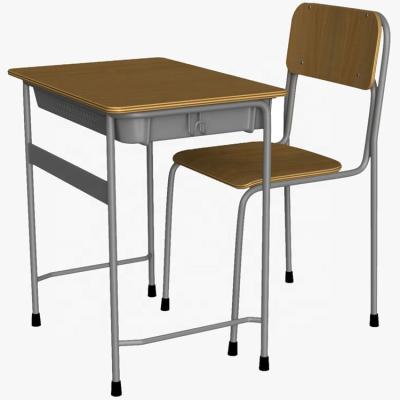 China Factory supply modern classroom furniture elementary school table student desk school chair and desk for sale