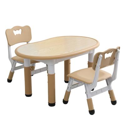 China Traditional Wooden Montessori Furniture Set Kids Preschool Table And Chair Set Free Layout Design Classroom School One-Stop Supplier for sale