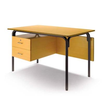 China Good Quality One Person Metal Wooden Rectangular Top Tube School Office Furniture Modern Expandable Lockable Teacher Desk One for sale