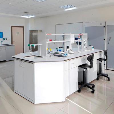 China Modern Steel Workbench Designs Laboratory Chemistry Lab Table With Sink for sale