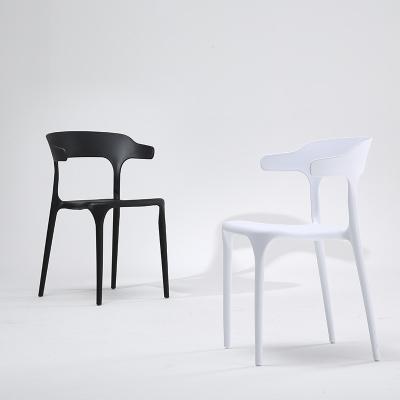 China Plastic Back Chair Thickened Modern Chair Office Study Hot Selling Household Dining Table And Chair for sale