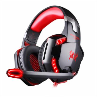 China Virtual 5.1 Channel Headband Sound Canceling Gaming Earphone Light Gaming Headset Headphones With Microphone for sale