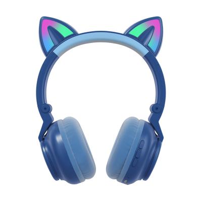 China Headband Mobile Phone Kids Microphone Headphones Headband Bass Wireless Cat Headphones Earphone With MIC for sale