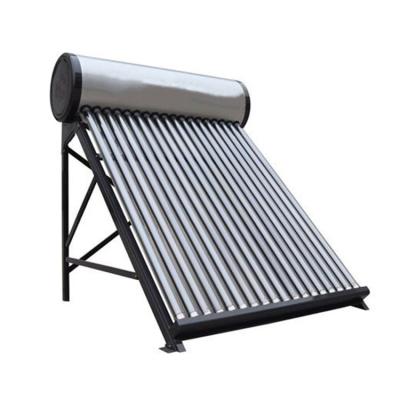 China 100 liter low pressure hotel factory price evacuated sun protection water heater tube solar water heater for sale