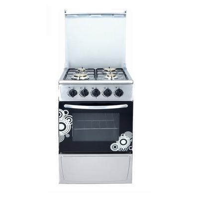 China Modern New Flat Design Traditional Standing Gas Stove 4 Burner With Oven for sale