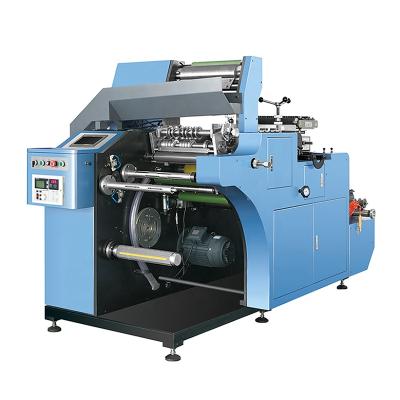 China HX350MF-S Garment Shop Jumbo Slot Cutting Machine Adhesive Label Paper Rewinder for sale