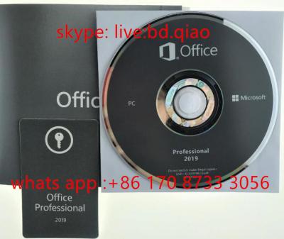 China 100% Activation MS Office Professional 2019 DVD / Retail Box​ For Pc for sale