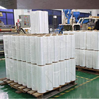 China Moisture Proof Black Hand use LLDPE Pallet PE Stretch Film Pallet shrink wrap stretch film for sale