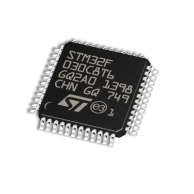 China New Original STM32F030C8T6 Series ARM Cortex-M0 MCU IC 48MHz 32-Bit 64KB (64K x 8) 48-LQFP SNAP (7x7) 64K for sale