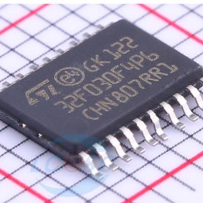 China New Original STM32F030F4P6 TSSOP-20 ARM Cortex-M0 Series MCU IC 48MHz 32-Bit 16KB (16K x 8) 16KB FLASH for sale