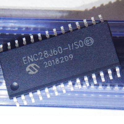 China ENC28J60-I/SO SOP-28 8KB ENC28J60 Ethernet Standalone Controller with SPI MCU Interface Fast Delivery 2.05mm*17.9mm*7.5mm for sale