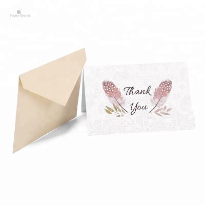 China Customized Europe Thank You Cards , Thank You Business Card Insert Card for sale