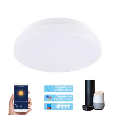 China Outdoor Mounted Home Decor RGB Color Changing Adjustable CCT Wifi Smart LED Ceiling Light for sale