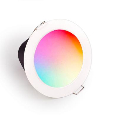 China Smart APP Dimmable Remote Control Adjustable Control Wifi Smart Phone TDC Down Light Commercial Tuya Downlight RGB for sale