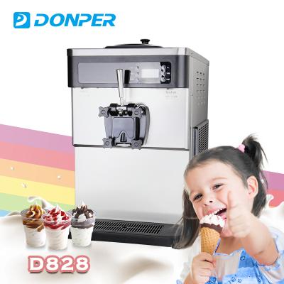 China Donper soft ice cream gravity fed machine for sale D828 26L/H for sale